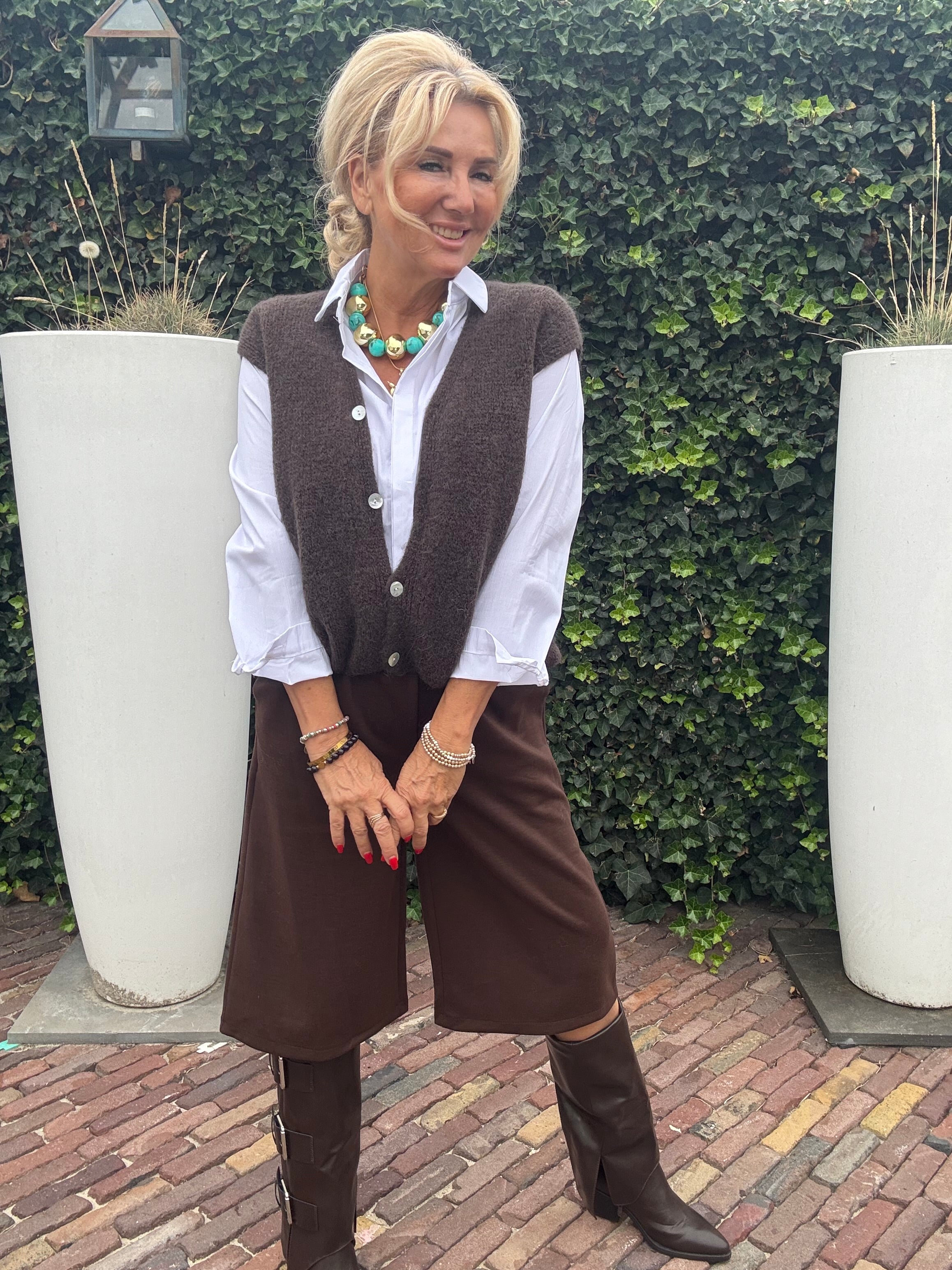 Gilet Bruin Baby Alpaca 🦙